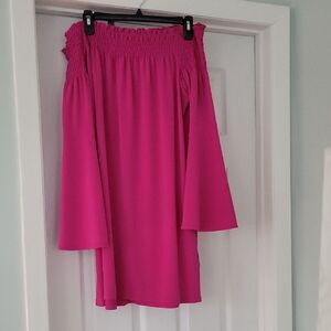 Express Fuchsia Asymmetrical Dresd